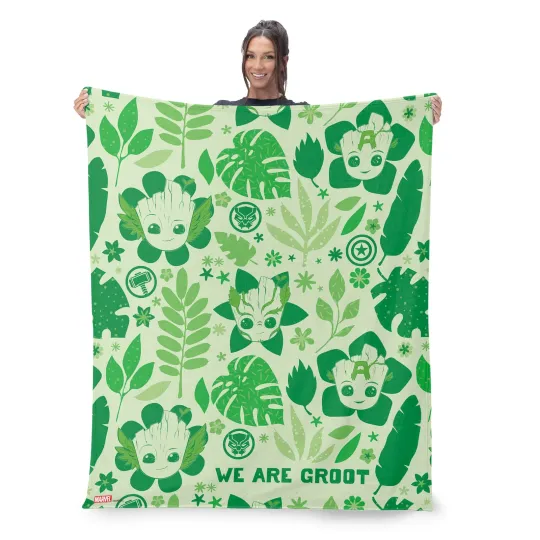 Discover Marvel Guardians Of The Galaxy Groot Garden SuperHero Disney Fleece Blanket