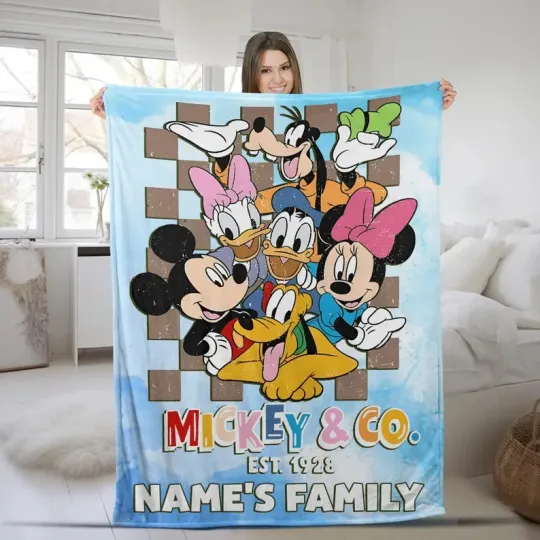 Discover Disney Mickey Mouse & Co. 1928 Disneyland Customize Fleece Blanket