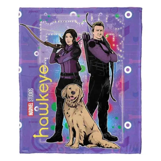 Discover Marvel Hawkeye Holiday Hawkeye SuperHero Disney Fleece Blanket