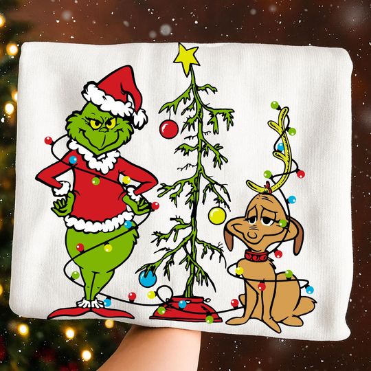 Merry Grin Christmas Tree Dog