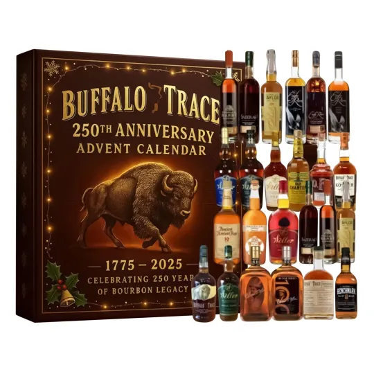 Discover Buffalo Trace Advent Calendar 2025 Hangable Scene Props Acrylic 2D Art Decor