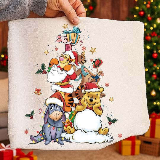Discover Vintage Pooh Christmas Sweatshirt