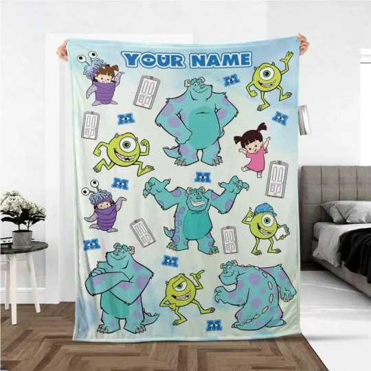 Discover Personalized Disney Monster Inc Fleece Blanket