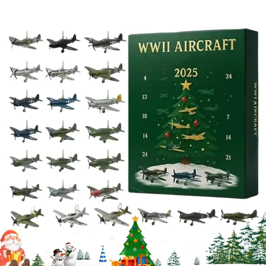 Discover Aircraft Advent Calendar ,24-Day Christmas Advent Countdown Calendar
