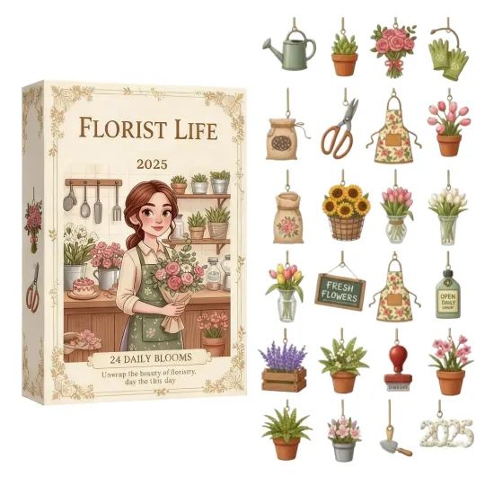 Discover Florist Life Advent Calendar 2025, 24 Days Of Floral Surprises For Flower Lover
