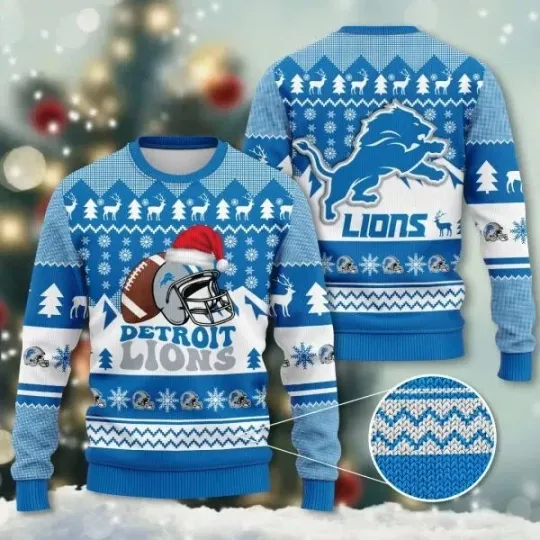 Discover Lions 2025 Christmas Ugly Sweater