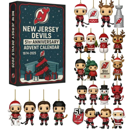 Discover 2025 Hockey Team Advent Calendar, 24-Day Christmas Countdown Gift