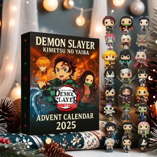 Discover 2025 Anime Demon Advent Calendar, 24 Days 2D Acrylic Xmas Gift