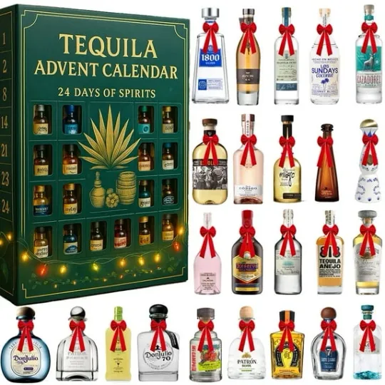 Discover 2025 Tequila Advent Calendar, 24-Day Mexican Holiday Countdown Gift