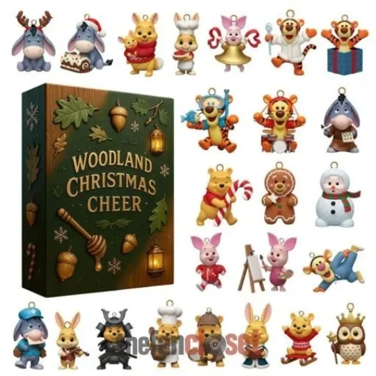 Discover HOT!! Winnie The P@@h Woodland Christmas Cheer Advent Calendar 2025