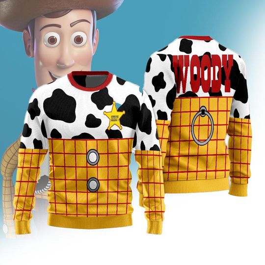 Discover Woody Jessie Costume Ugly Christmas Sweater, Cowboy Dis-ney Couple Xmas Sweatshirt, Sheriff Story Xmas Jumper, Funny Festive Outfit