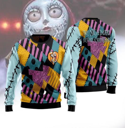 WDW Sally Ugly Sweater, Nightmare Christmas Sweatshirt, Magic Kingdom Shirt, Holiday Costume, Gift For Her