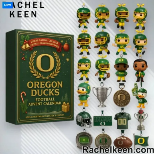 Discover Oreg ducks 2025 Football Acrylic Advent Calendar
