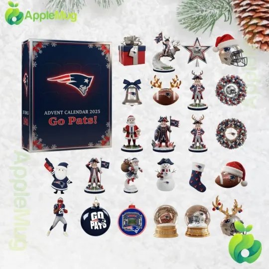 New England Patriots Go Pats Christmas Advent Calendar 2025 Fan Gift