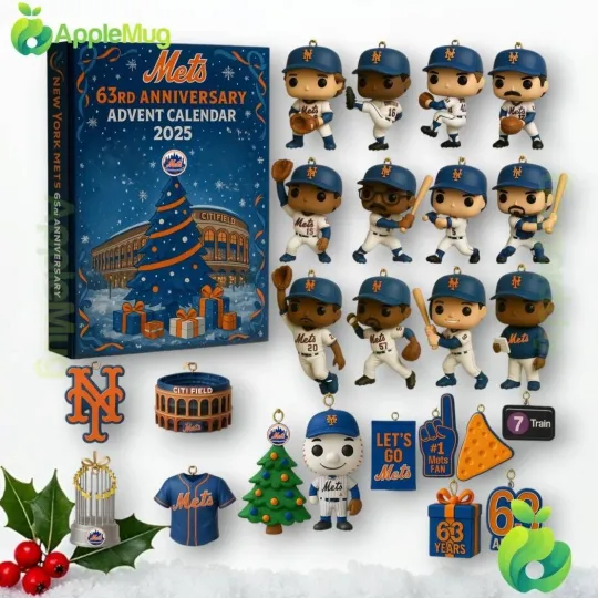 Discover New York Mets 63rd Anniversary Advent Calendar 2025 Fan Gift