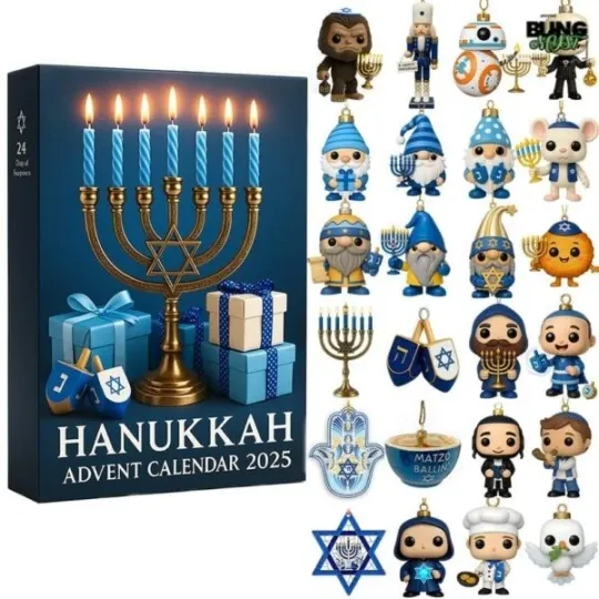 Discover Hanukkah Holiday Acrylic Advent Calendar 2025