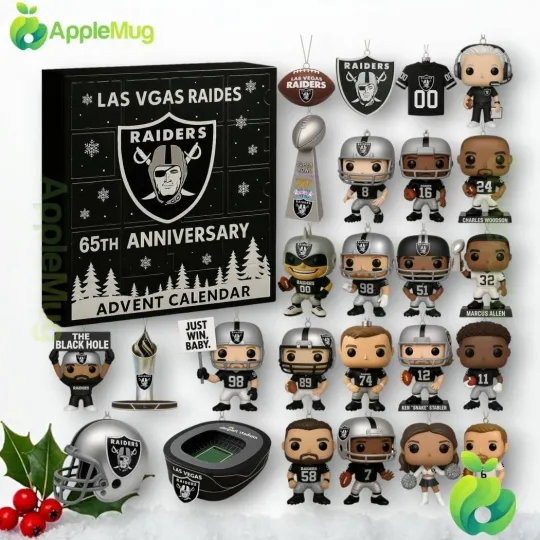 Las Vegas Raiders 65th Anniversary Advent Calendar 2025 Fan Gift