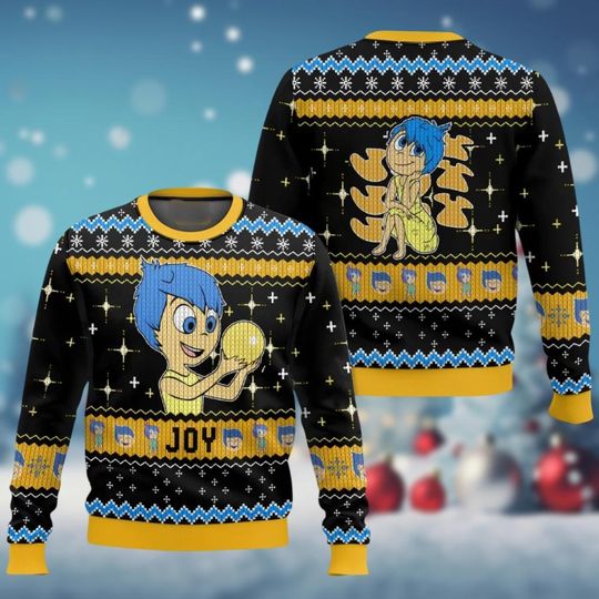 Discover Joy Inside Out Ugly Sweater, Inside Out 2 Xmas Sweater, Disney Pixar Movie Christmas Sweater, Disney Holiday Sweater, Disney Feeling