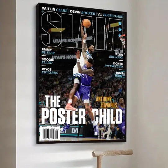 Anthony Edwards Minnesota Timberwolves NBA Vertical Poster