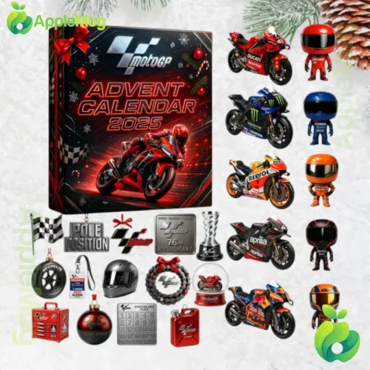 Discover MotoGP Advent Calendar 2025 Acrylic Blind Box Christmas Countdown Decor