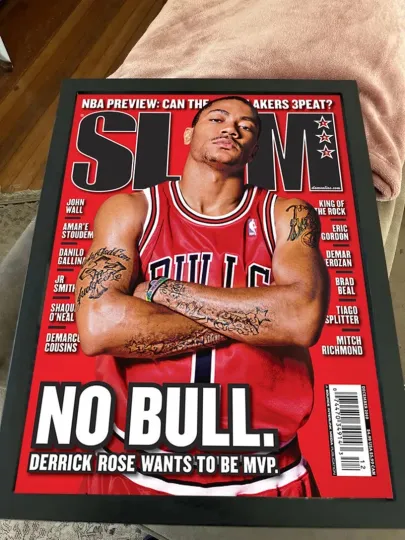Discover Derrick Rose Chicago Bulls NBA Slam Cover Poster