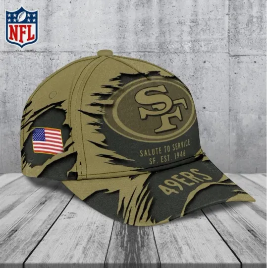 San Francisco 49ers 2025 Salute to Service Baseball Cap
