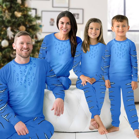 Derpy Tiger Family Christmas Pajamas Set, Demon Tiger Costume Matching PJs, Funny Festive Pajamas, Tiger Cosplay Holiday Sleepwear