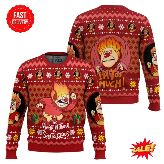Discover Heat Miser The Year Without a Santa Claus Ugly Christmas Sweater