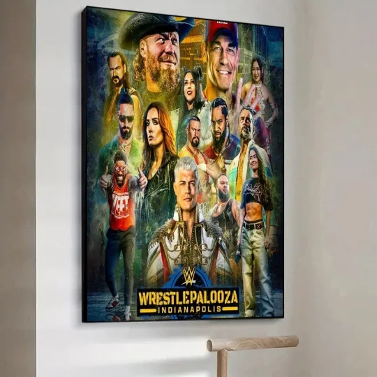Discover Wrestling Entertainment Wrestlepalooza Indianapolis 2025 ESPN Vertical Poster