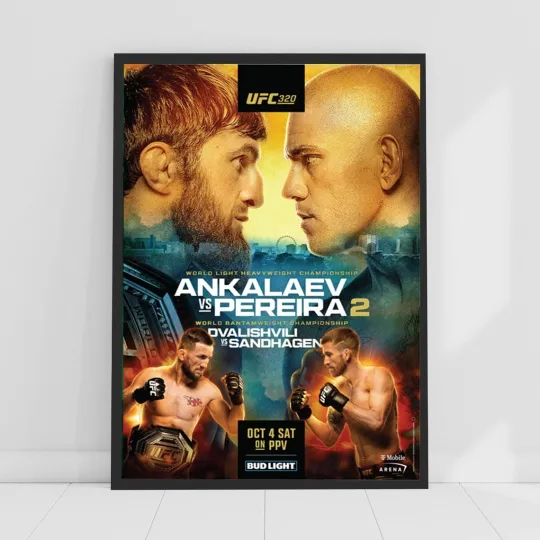 Discover UFC 320 Magomed Ankalaev vs. Alex Pereira 2 2025 Fight Poster