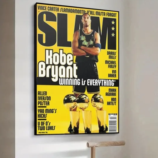 Kobe Bryant Slam Cover Poster Vertical Premium Matte No Frame