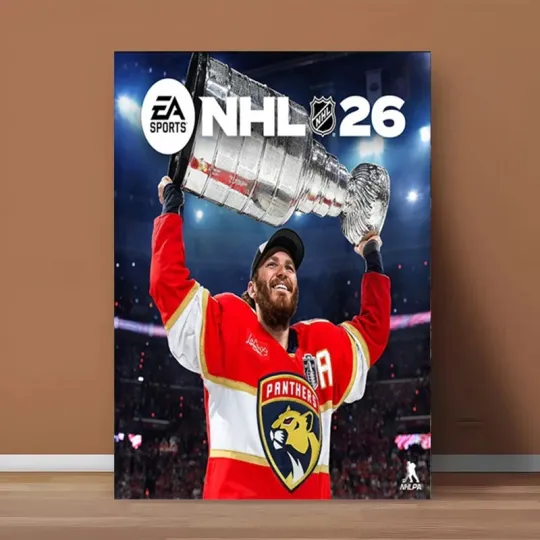 EA Sports NHL 26 Cover Poster Matthew Tkachuk Florida Panthers Vertical Matte Poster