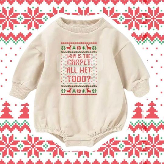 Discover Whys the Carpet All Wet Todd?? Christmas Vacation Romper, Family Matching Christmas Outfits, Adults, Kids, Toddlers, Babies