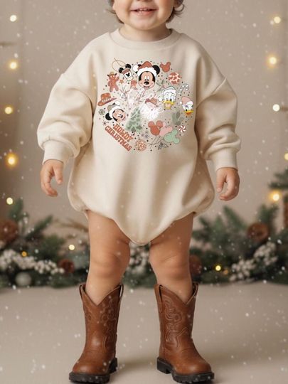 Mouse Western Howdy Christmas Sweatshirt, Cowboy Mouse Shirt, Magical Land Outfit, Matching Outfits for Adults, Kids and Babies!