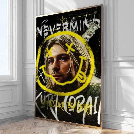 Discover Graffiti Print Art Poster Wall Decor Framed Painting for Home