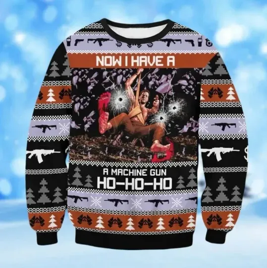 Die Hard Ugly Sweater Shirt, Christmas Movie 1988 Ugly Sweater