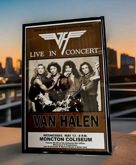 Discover Moncton Coliseum Concert Poster Bright Vertical Matte Poster