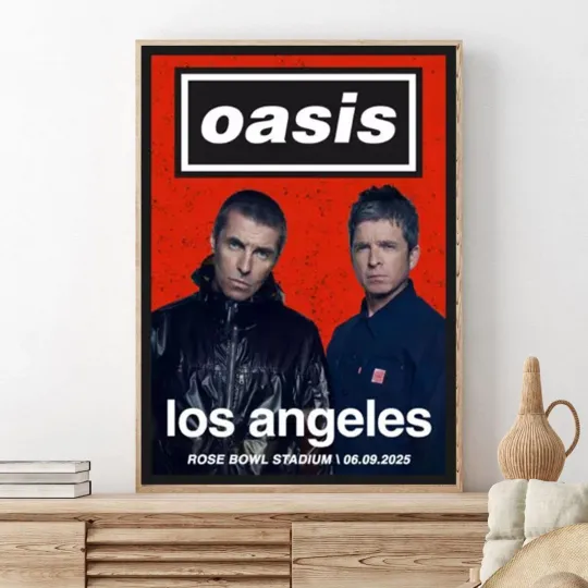 Discover Oasis Los Angeles CA 2025 Poster Show September 6 Vertical poster