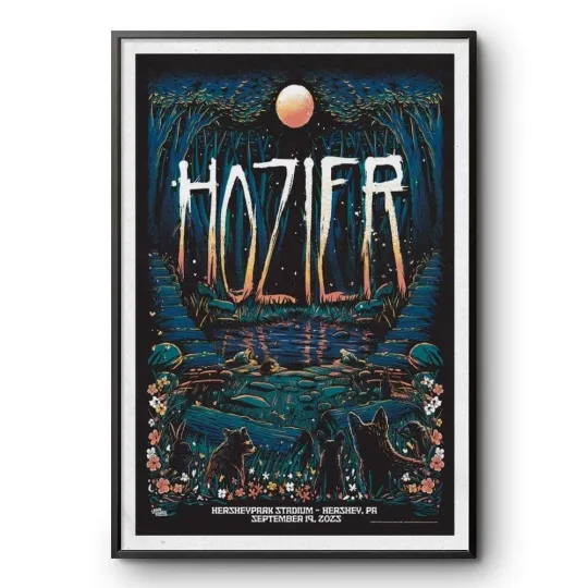 Hozier Poster Hersheypark Stadium September 19, 2025 Vertical Premium Matte