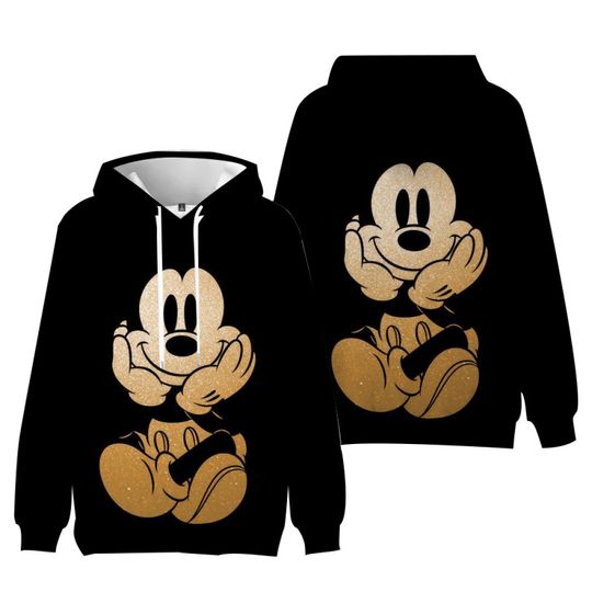 Discover New Disney Men's and Women's Hoodies Mickey Mouse 3D Printed Fashion Pullover Casual Street Sweatshirts Disney Apparel