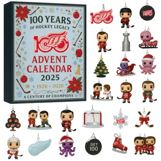 Discover Detroit Red Advent Calendar 2025 2D Gift For Christmas