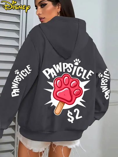 Discover Zhu Zuhua in Disney's Zootopia Ice Cream Bean Hoodie Pullover Cartoon Printed Men's and Women's Fashion