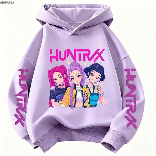 Korean Movie Hoodie KPOP Demon Hunters Huntrix Fall and Winter New Cute Children's Sweatshirt Girls' Clothes Boys' Sweatshirt