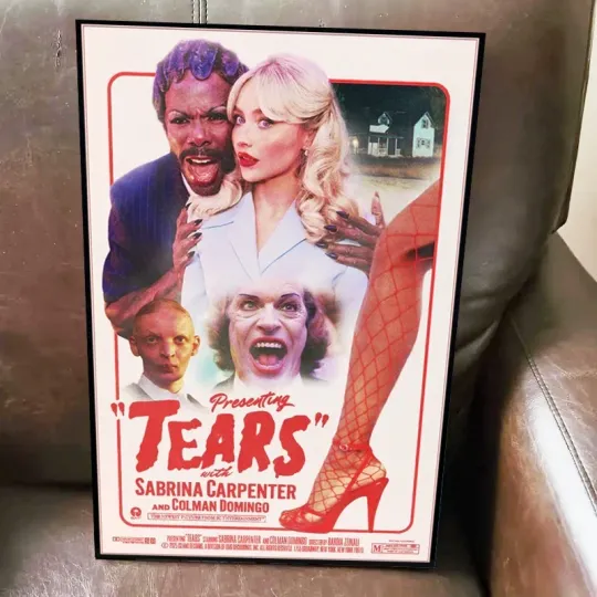 Discover Sabrina Carpenter Tears Movie Style Jumbo 2025 Poster