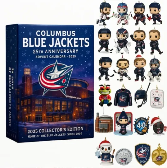 Discover Columbus Blue 2D Advent Calendar 2025, Gift For Christmas