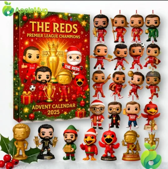 Discover Liverpoollll The Reds 2D Advent Calendar 2025, Gift For Christmas