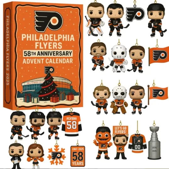 Philadelphia 58th Anniversary 2D Advent Calendar 2025, Gift For Christmas