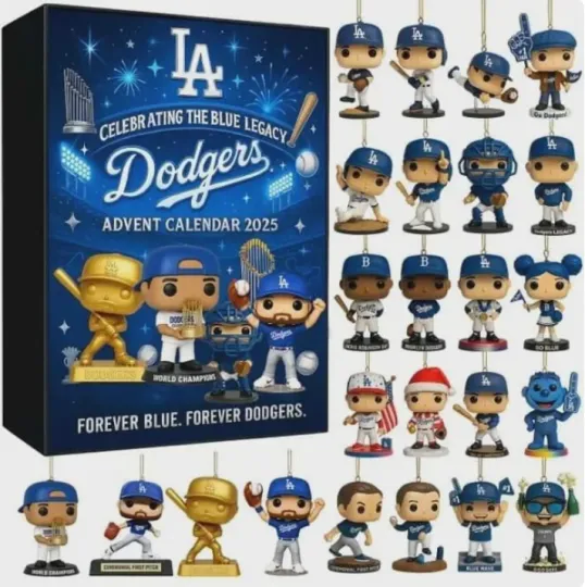 Discover Dodgers Advent Calendar, Christmas Countdown 2D Gift For Christmas