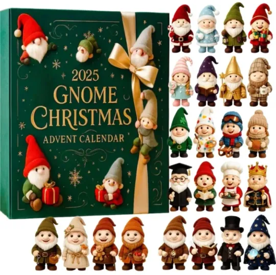 Discover Gnome Christmas Advent Calendar 2D Gift For Christmas