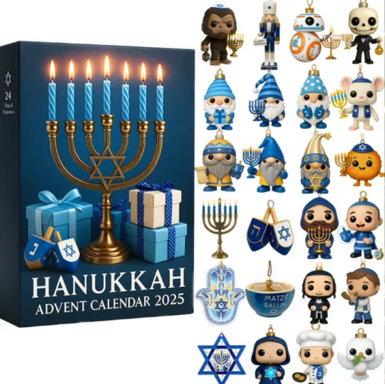 Discover Hanukkah Advent Calendar 2025 2D Gift For Christmas